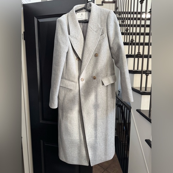 Babaton Jackets & Blazers - Babaton Light Gray Coat